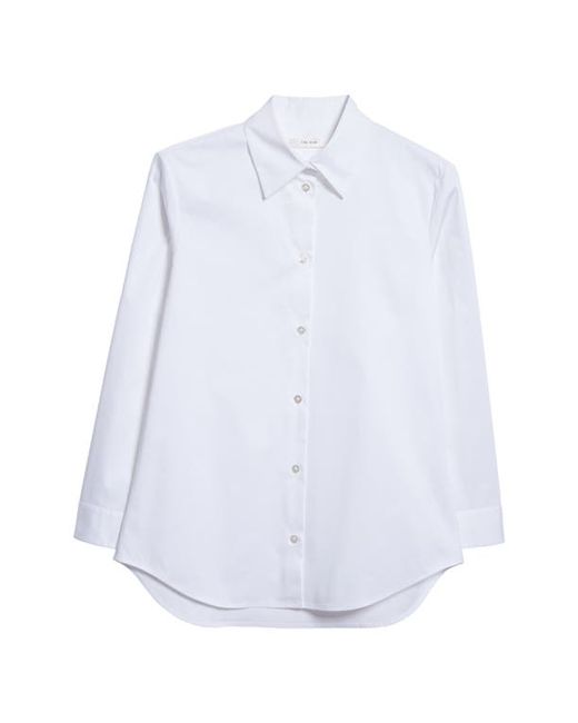 The Row Petra Stretch Cotton Button-Up Shirt