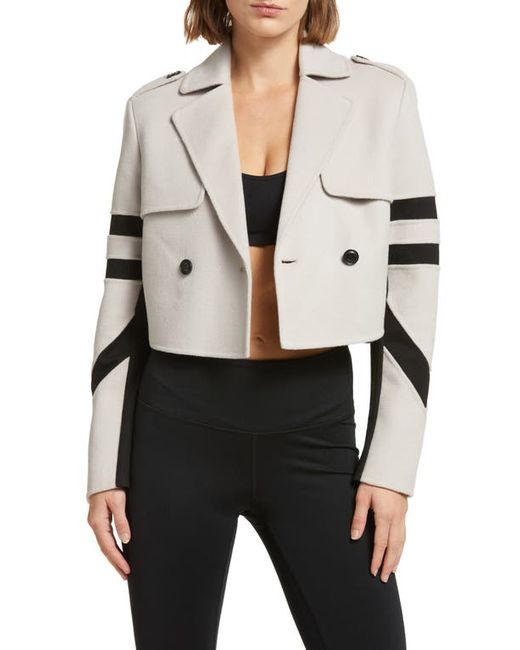 Blanc Noir Handmade Double Breasted Wool Crop Jacket X-Small
