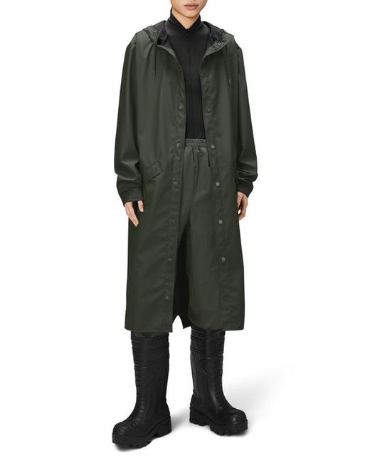 Rains Waterproof Hooded Long Jacket