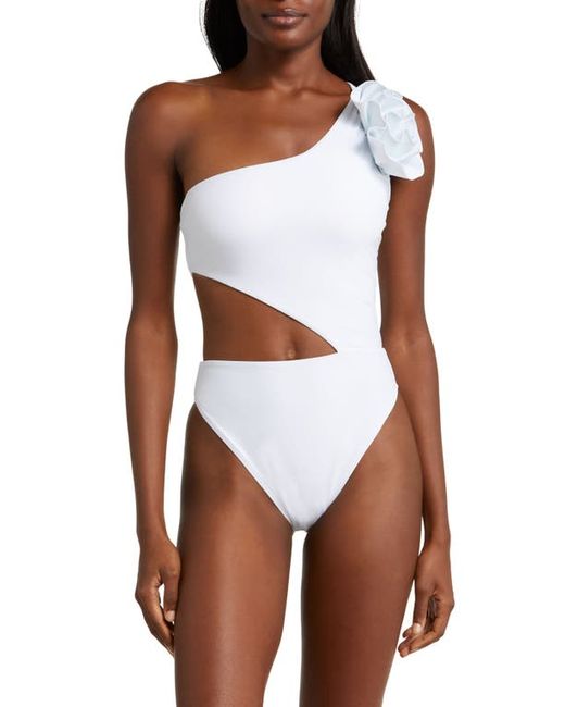 Ramy Brook Nyomi Ruffle Cutout One-Piece Swimsuit