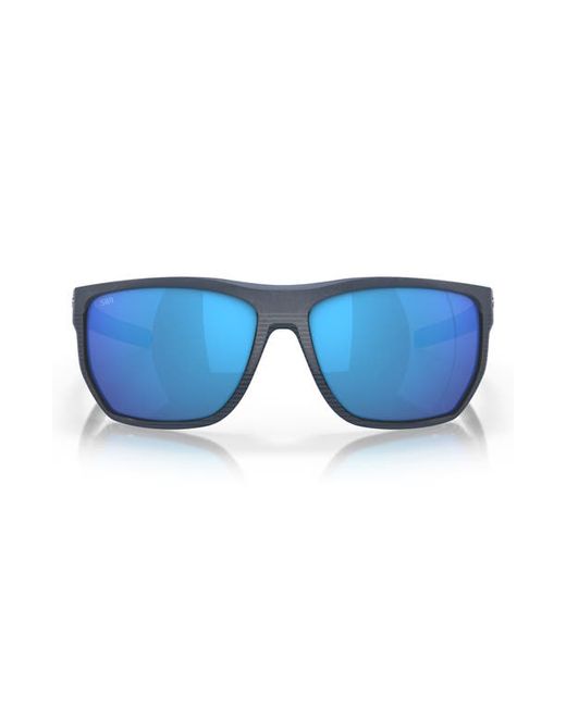 Costa Del Mar Santiago 63mm Oversize Polarized Rectangular Sunglasses