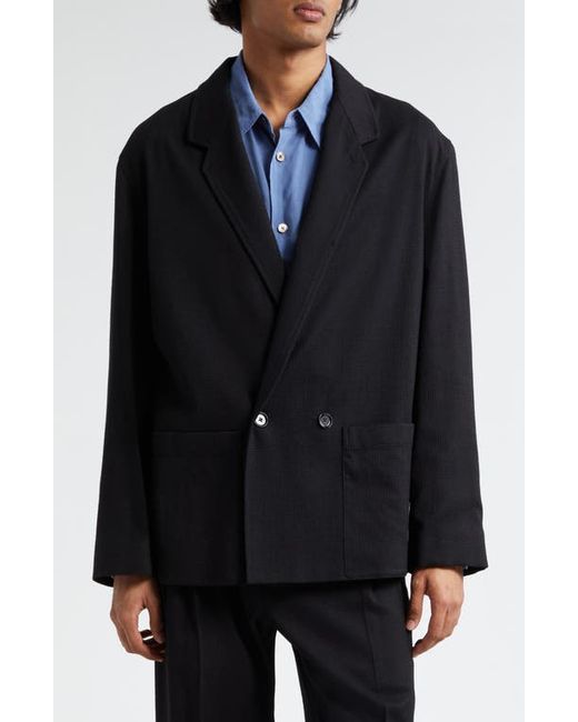 Lemaire Double Breasted Wool Silk Workwear Sport Coat