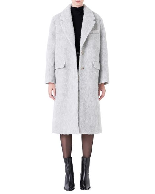 Grey Lab Oversize Longline Wool Blend Coat