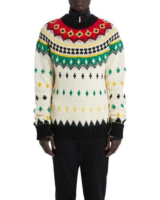 Moncler Grenoble Fair Isle Wool Blend Sweater