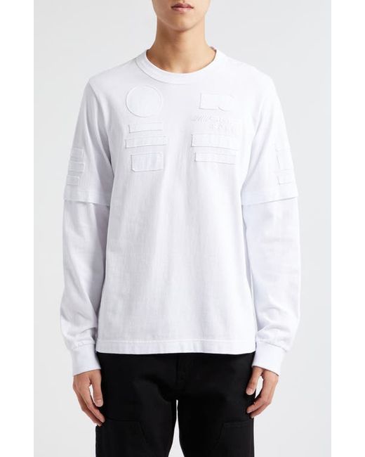 Sacai AMG Patch Long Sleeve Cotton T-Shirt