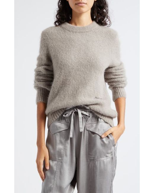 Ganni Brushed Alpaca Wool Blend Crewneck Sweater X-Small