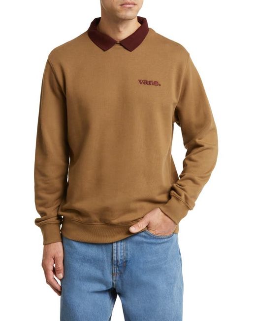 Vans Spread Collar Cotton Blend Sweatshirt Small