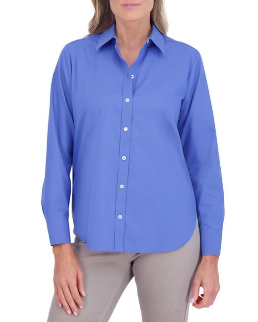 Foxcroft Meghan Solid Cotton Button-Up Shirt