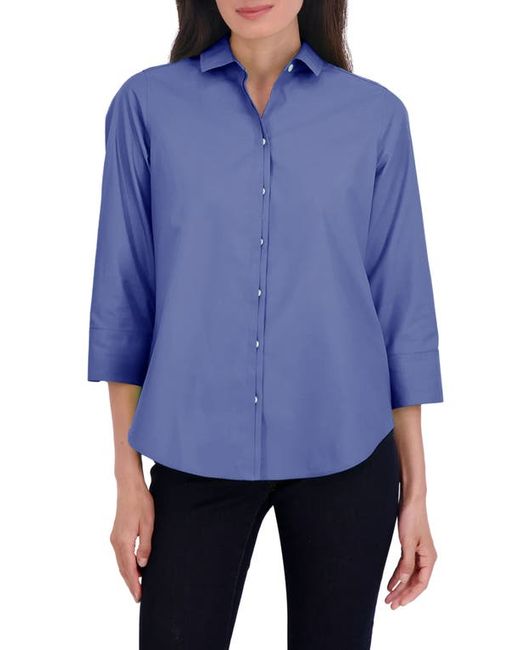 Foxcroft Charlie Cotton Button-Up Shirt