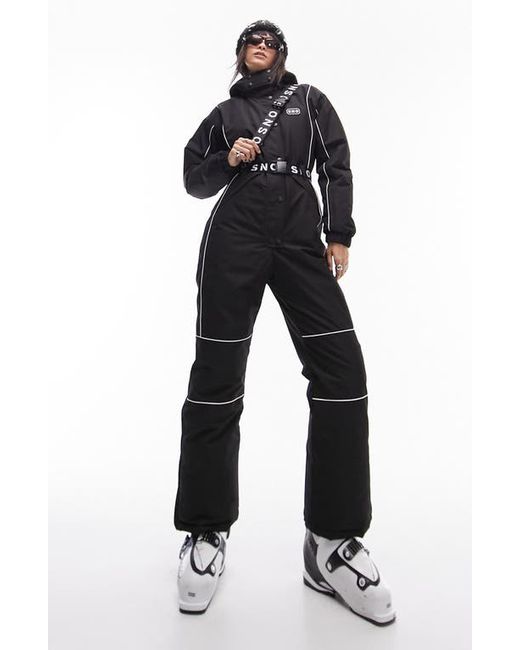 TopShop Hooded Belted Waterproof Ski Suit