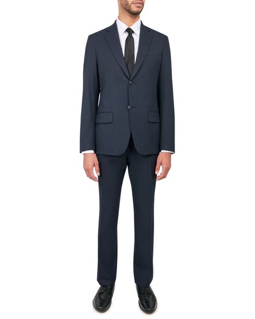 W.R.K W. R.K Tailored Slim Fit Pinstripe Suit