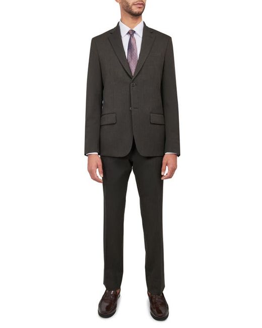 W.R.K W. R.K Tailored Slim Fit Textured Suit