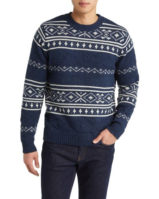 Schott Norwegian Motif Wool Blend Sweater Small