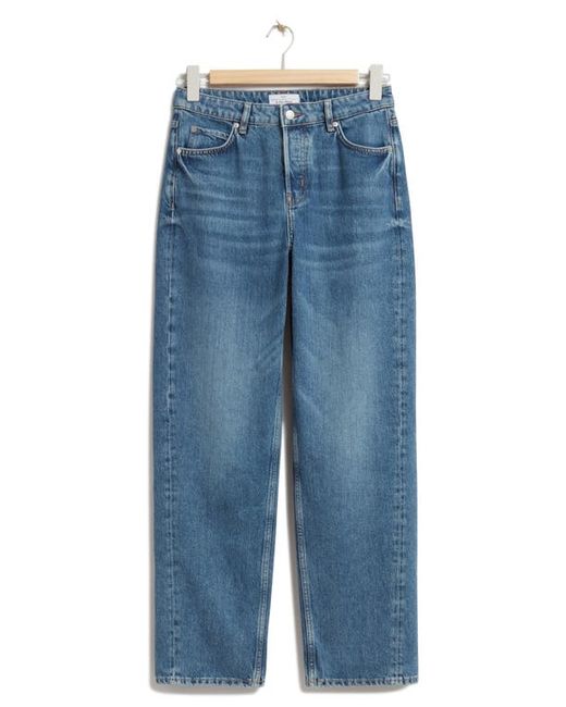 Other Stories Straight Leg Button Fly Jeans
