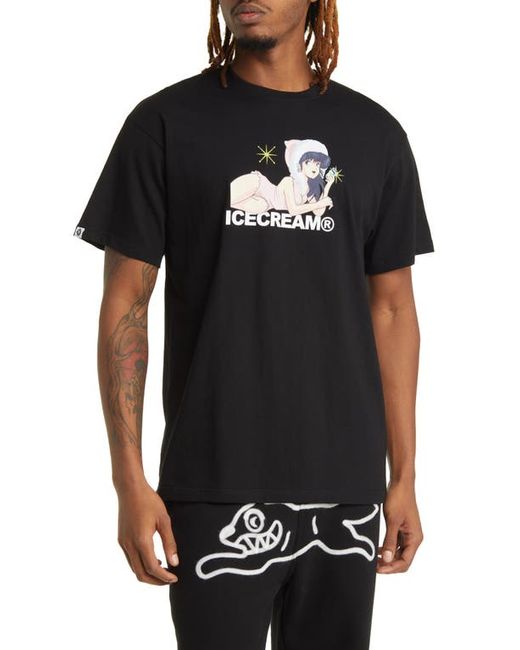 Icecream Fur Coat Cotton Graphic T-Shirt