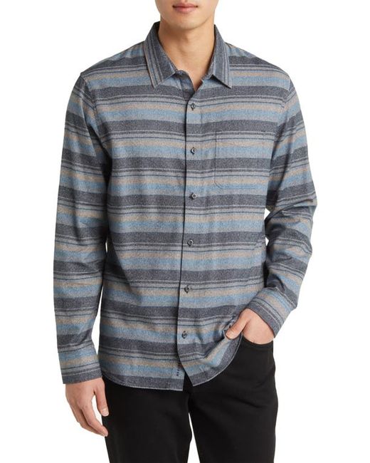 TravisMathew Cloud Flannel Button-Up Shirt Black/Stellar