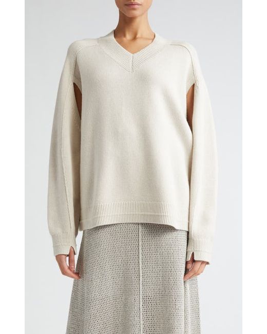 Maria Mcmanus Cape Sleeve Organic Cotton Recycled Cashmere Sweater X-Small