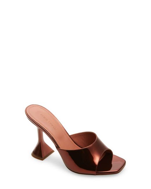Amina Muaddi Lupita Metallic Slide Sandal 6.5Us