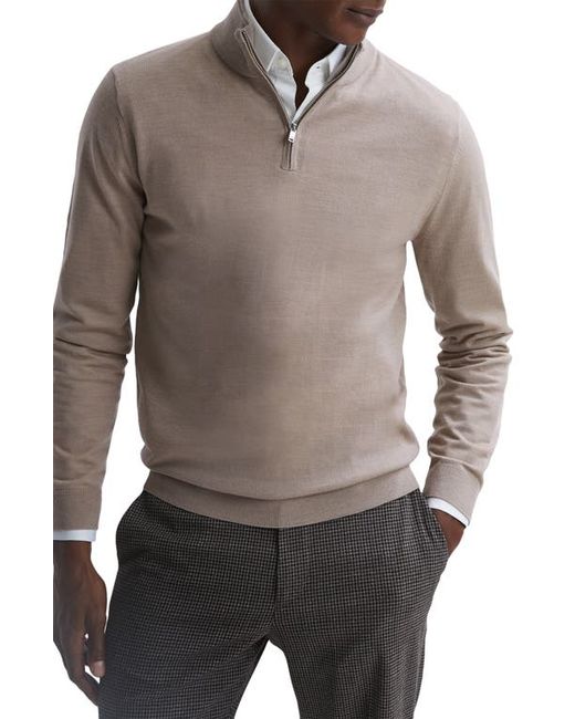 Reiss Blackhall Wool Quarter-Zip Sweater Small