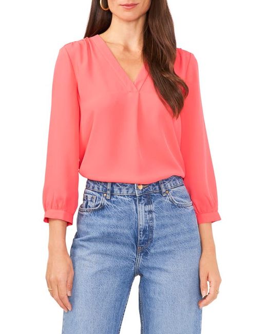 Vince Camuto V-Neck Blouse X-Small