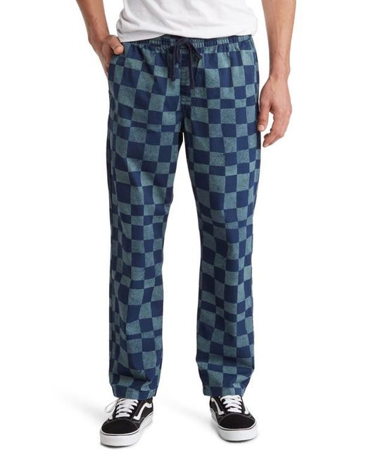 Vans Range Relaxed Fit Checkerboard Cotton Drawstring Pants Small