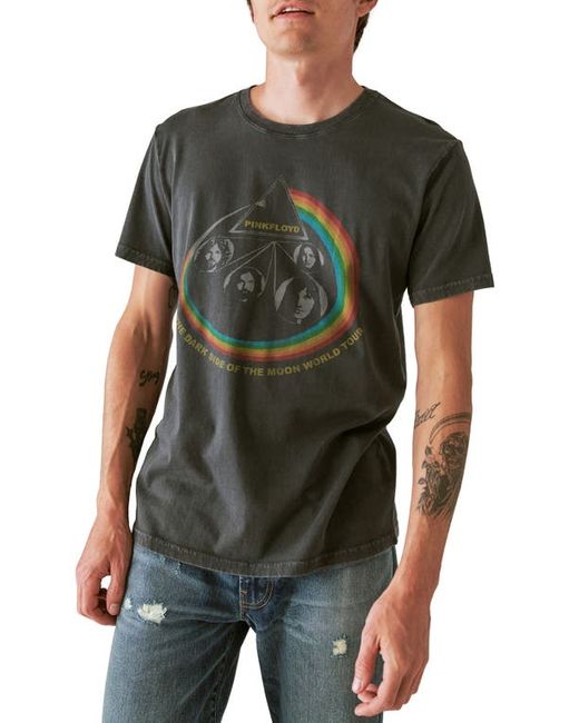 Lucky Brand Pink Floyd Rainbow Graphic T-Shirt Small
