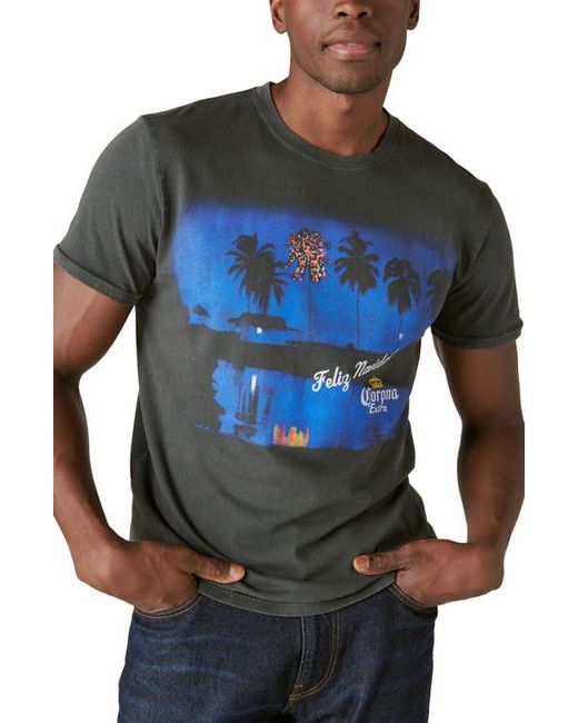 Lucky Brand Corona Palms Graphic T-Shirt Small