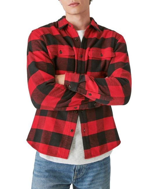 Lucky Brand Plaid Flannel Workwear Button-Up Shirt
