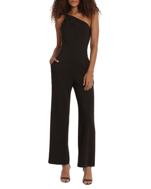 Donna Morgan For Maggy Twisted One-Shoulder Jumpsuit