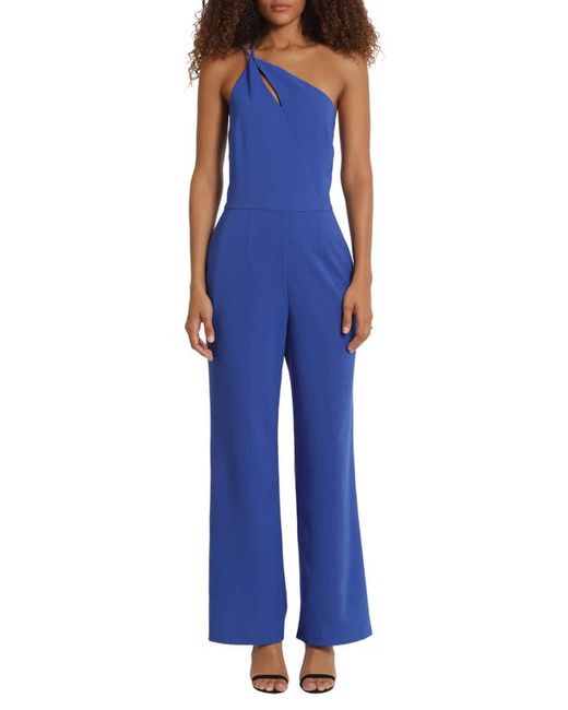 Donna Morgan For Maggy Twisted One-Shoulder Jumpsuit