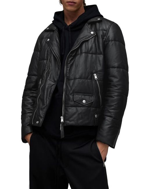 AllSaints Ryder Quilted Leather Moto Jacket Medium