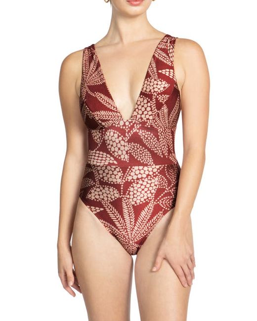 Robin Piccone Romy Plunge One-Piece Swimsuit