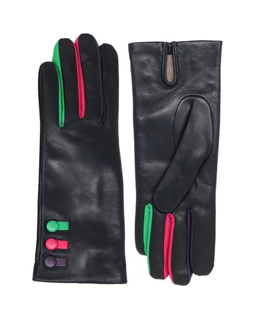 Nicoletta Rosi Cashmere Lined Leather Gloves Colors Small