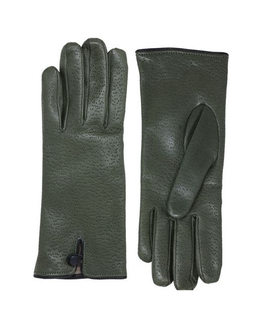 Nicoletta Rosi Cashmere Lined Leather Gloves Small