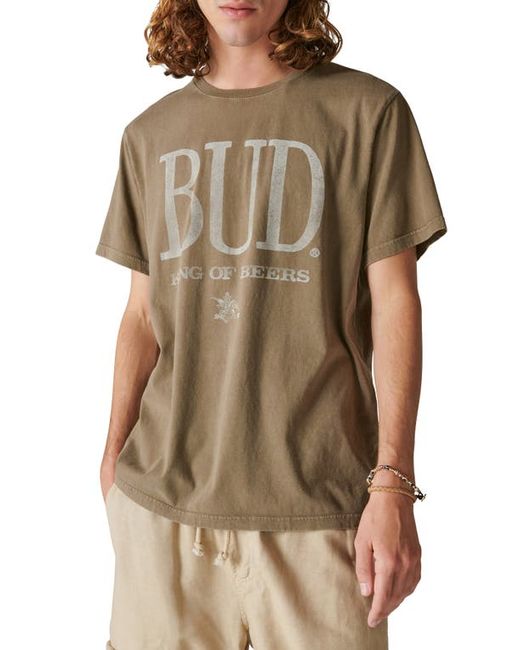 Lucky Brand Large Bud Logo Cotton Graphic T-Shirt Small