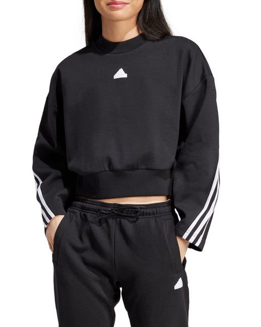 Adidas Future Icons 3-Stripes Cotton Blend Sweatshirt X-Small