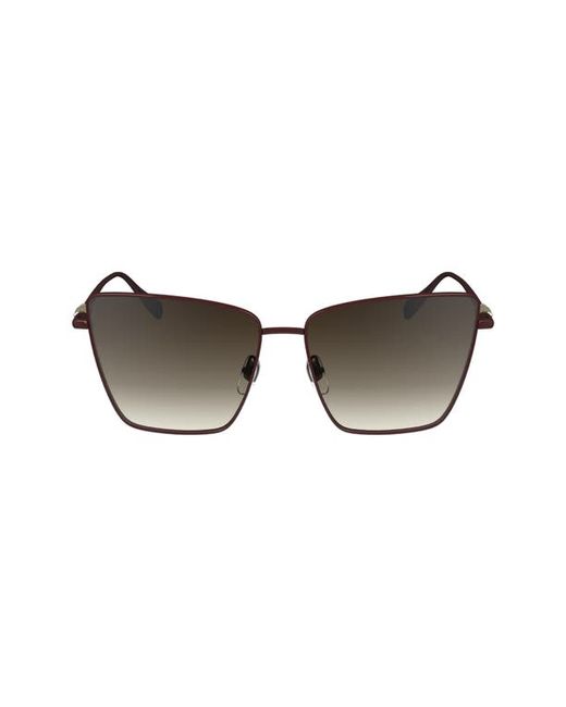 Longchamp 55mm Gradient Square Sunglasses