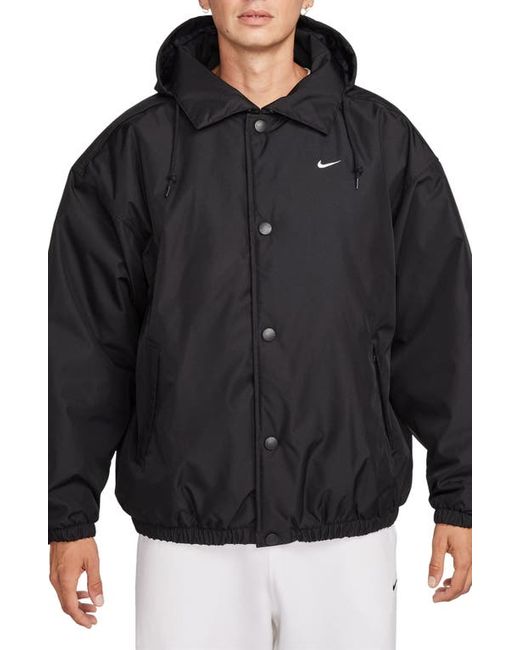 Nike Solo Swoosh Water Repellent Puffer Jacket Black