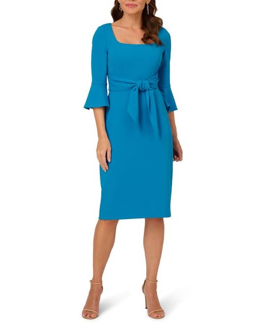 Adrianna Papell Tie Front Sheath Dress