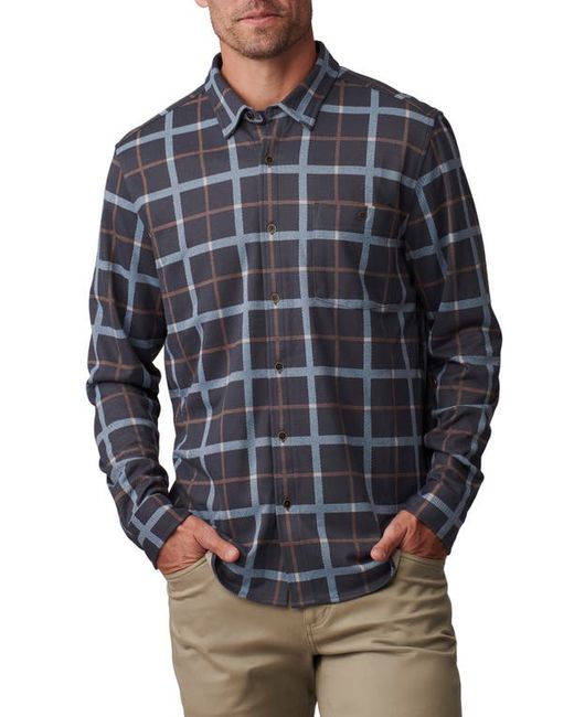 Rhone Hardy Check Flannel Button-Up Shirt Small