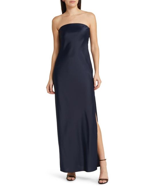 Wayf The Odelle Strapless Satin Gown X-Small