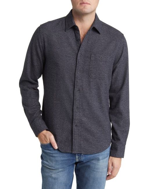 Faherty Super Brushed Stretch Flannel Button-Up Shirt Small