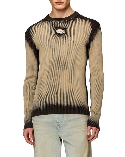 Diesel® DIESEL Darin Slim Fit Distressed Rib Sweater Small