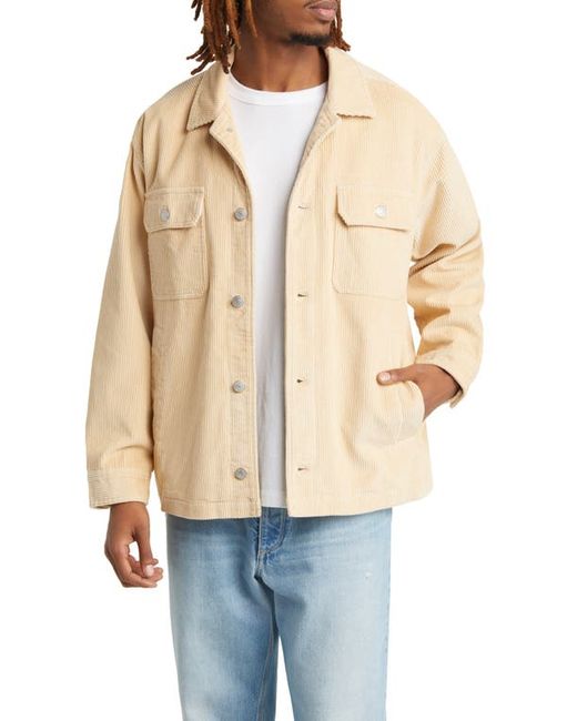 Obey Benny Corduroy Snap-Up Shirt Jacket Small