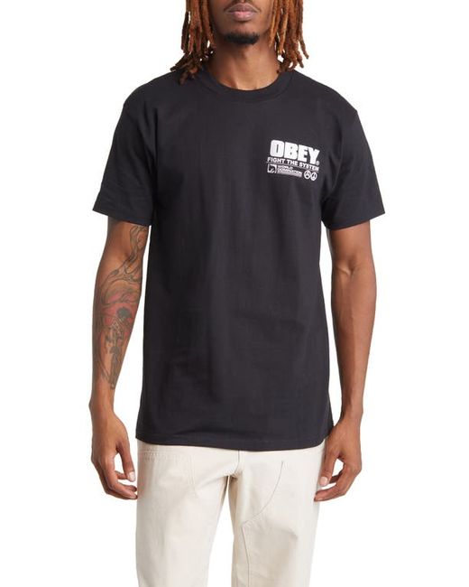 Obey Fight the System Graphic T-Shirt Small