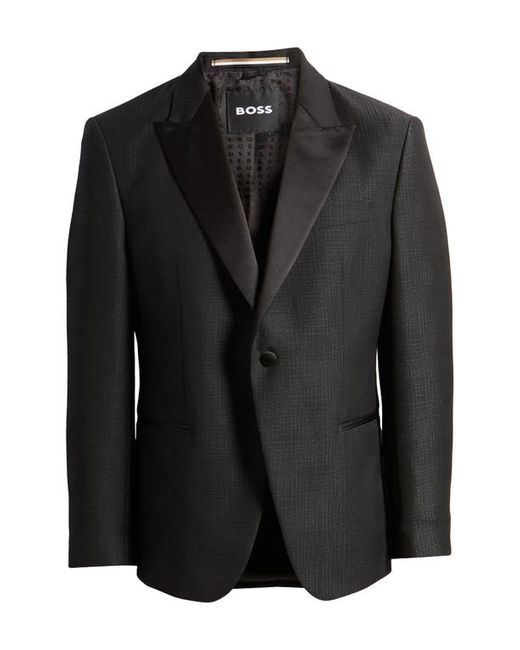 Boss Hutson Wool Blend Tuxedo Jacket Short