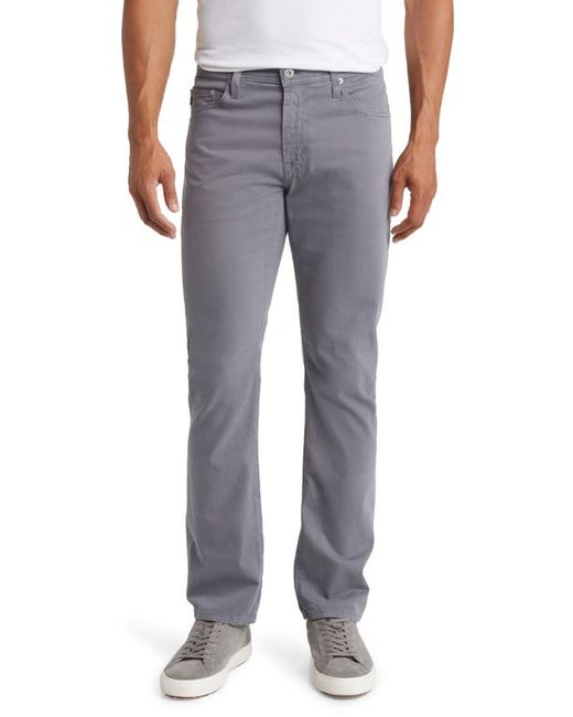 Ag Everett Sueded Stretch Sateen Straight Fit Pants