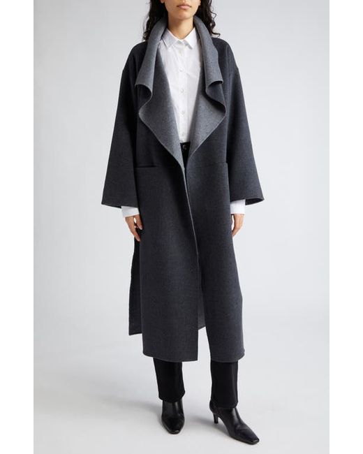 Totême Oversize Signature Two-Tone Wool Cashmere Coat X-Small