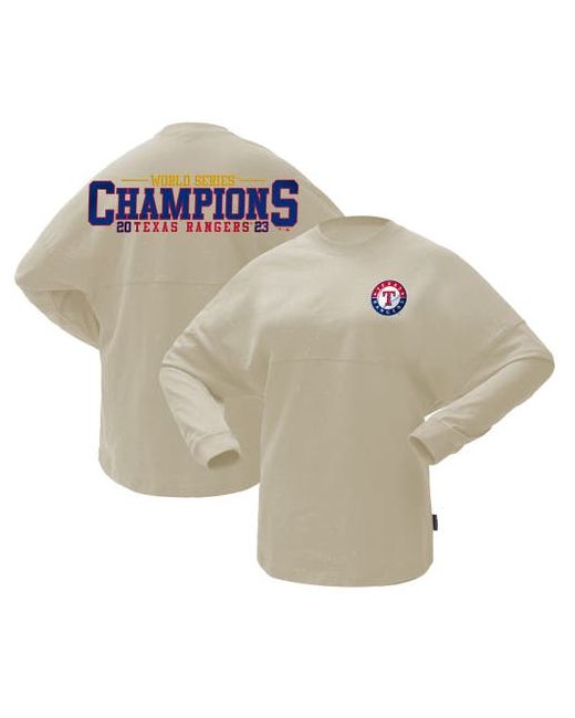 Spirit Jersey Texas Rangers 2023 World Series Champions Sparkle Long Sleeve T-Shirt