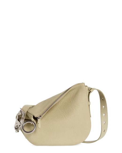 Burberry Small Knight Asymmetric Leather Shoulder Bag